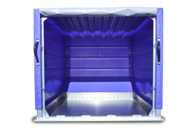 Inside Rotationally Molded LD 3 Containers, Internal LD 3 AKE Containers, Inside LD 3 Air Cargo Containers, LD 3 ULD Containers, AKN ULD Containers, Granger Aerospace LD 3 Containers, Granger Aerospace AKN containers